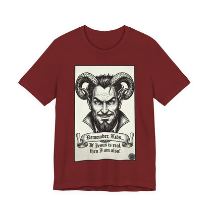 BLZB - Devil Illustration Tee – “Remember Kids... ” Graphic T‑Shirt