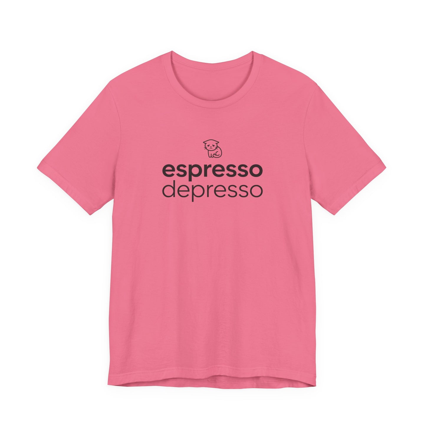 VOID - Espresso Depresso Tee - Cute Cat Funny Coffee Lover T-Shirt