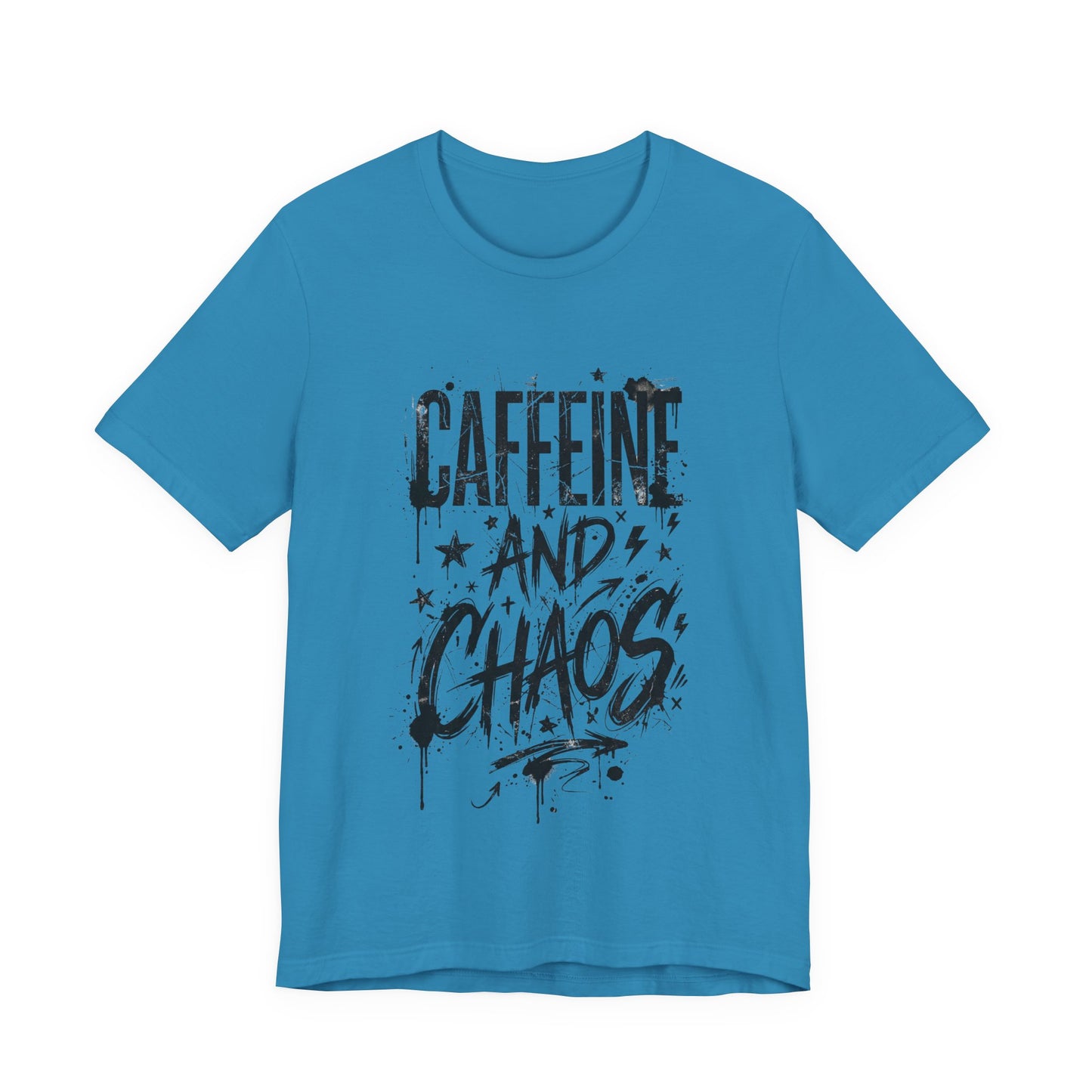 VOID - Caffeine and Chaos Version 2 T-Shirt — Funny Coffee Lover Graphic Tee