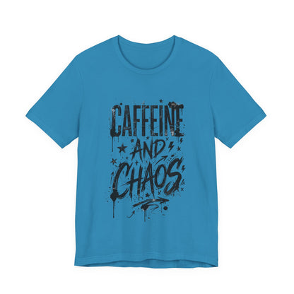 VOID - Caffeine and Chaos Version 2 T-Shirt — Funny Coffee Lover Graphic Tee