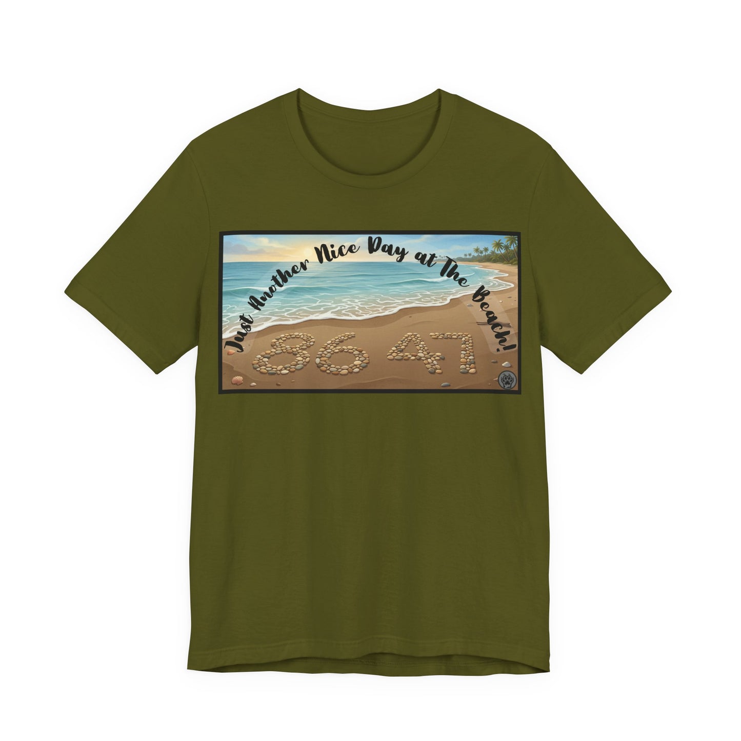 Beach Tee - Horizontal V1 – "Another Nice Day at the Beach" Sand Design
