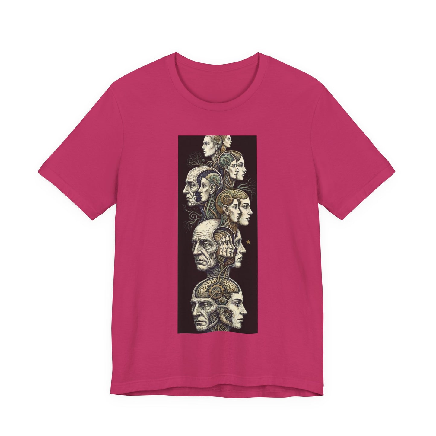 Family of Thought - Black - Phrenology Heads Vintage Anatomy Tee