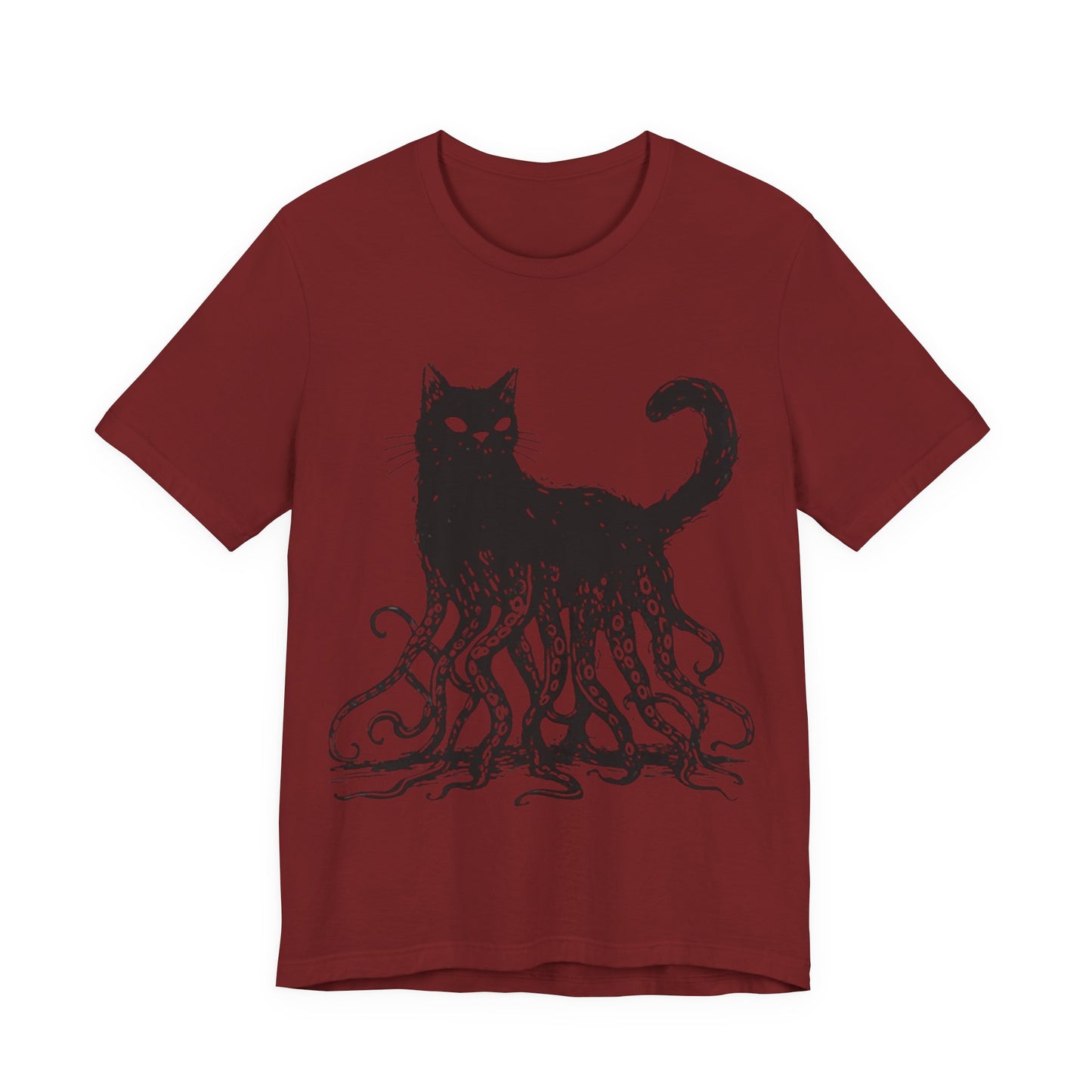 OctoCat Original T‑Shirt — Black Ink Mythical Cat with Octopus Tentacles Graphic Tee