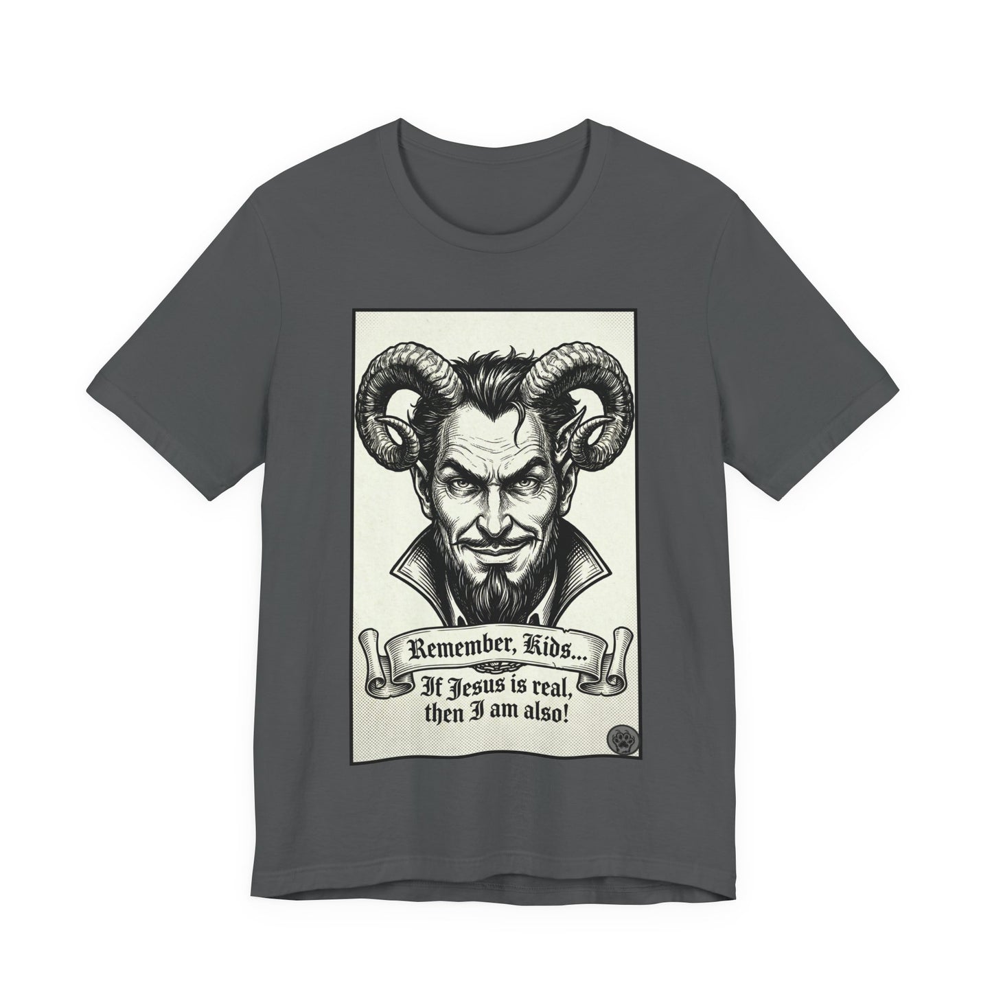 BLZB - Devil Illustration Tee – “Remember Kids... ” Graphic T‑Shirt