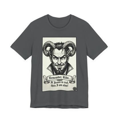BLZB - Devil Illustration Tee – “Remember Kids... ” Graphic T‑Shirt