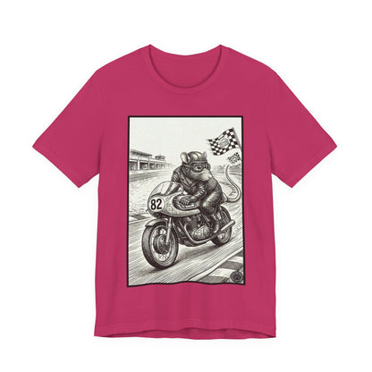 Ratney - "Rat Race" - Motorcycle Rat Racing T‑Shirt — Vintage Racer Graphic Tee