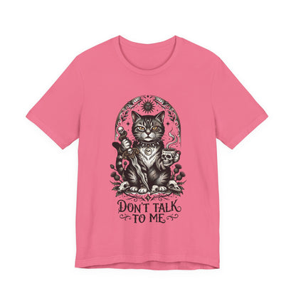 VOID - Don't Talk To Me Cat Tee — Gothic Mystic Cat Graphic T-Shirt