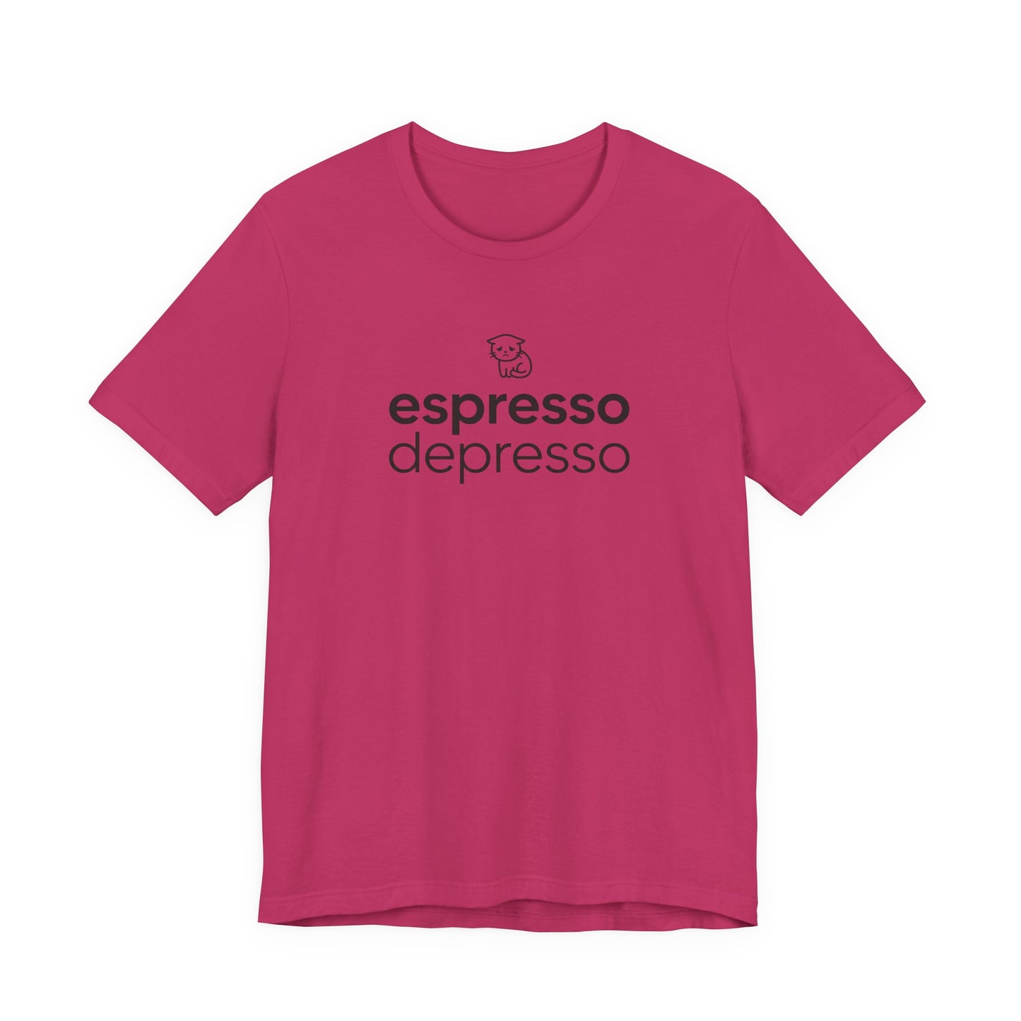 VOID - Espresso Depresso Tee - Cute Cat Funny Coffee Lover T-Shirt