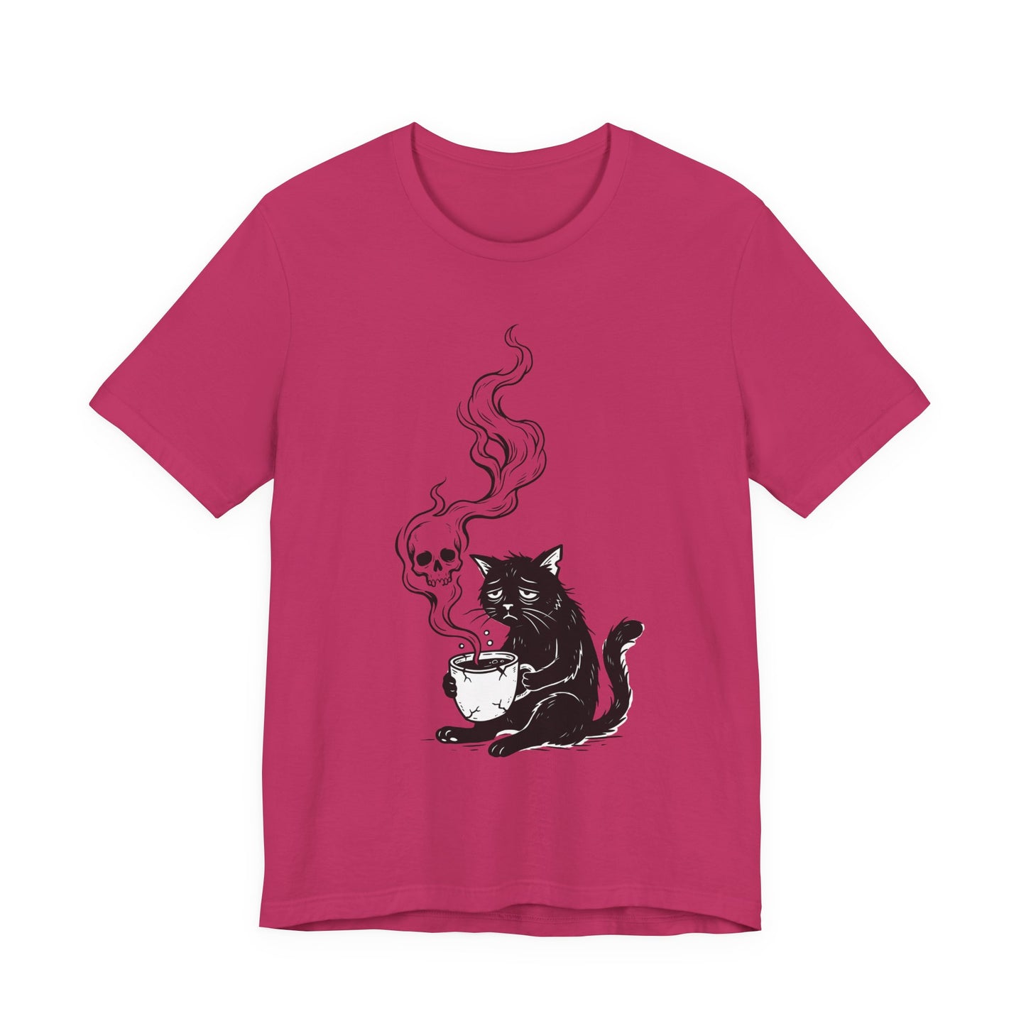 VOID - Depressed Black Cat with Coffee T-Shirt