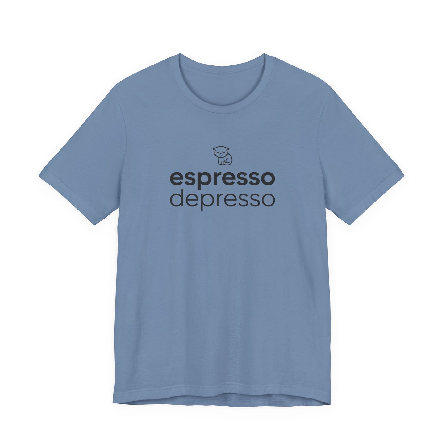 VOID - Espresso Depresso Tee - Cute Cat Funny Coffee Lover T-Shirt