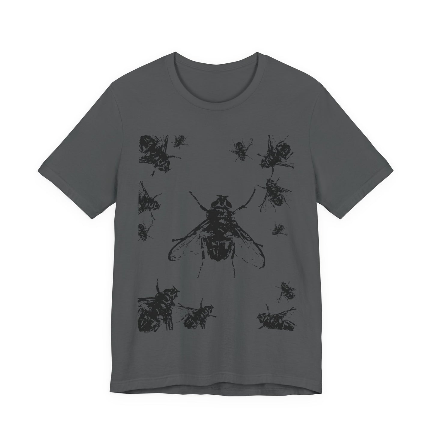 Flies Flies Flies! Graphic Tee — Rock'n'Roll Insect Illustration T-Shirt