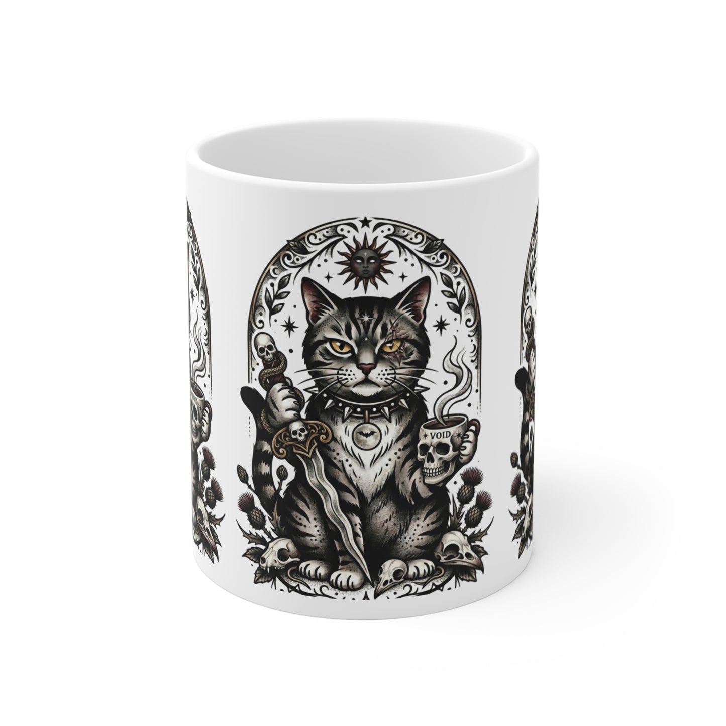 VOID - Occult Cat Mug — Mystical Tarot Cat 11oz Coffee Cup