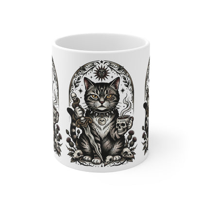 VOID - Occult Cat Mug — Mystical Tarot Cat 11oz Coffee Cup