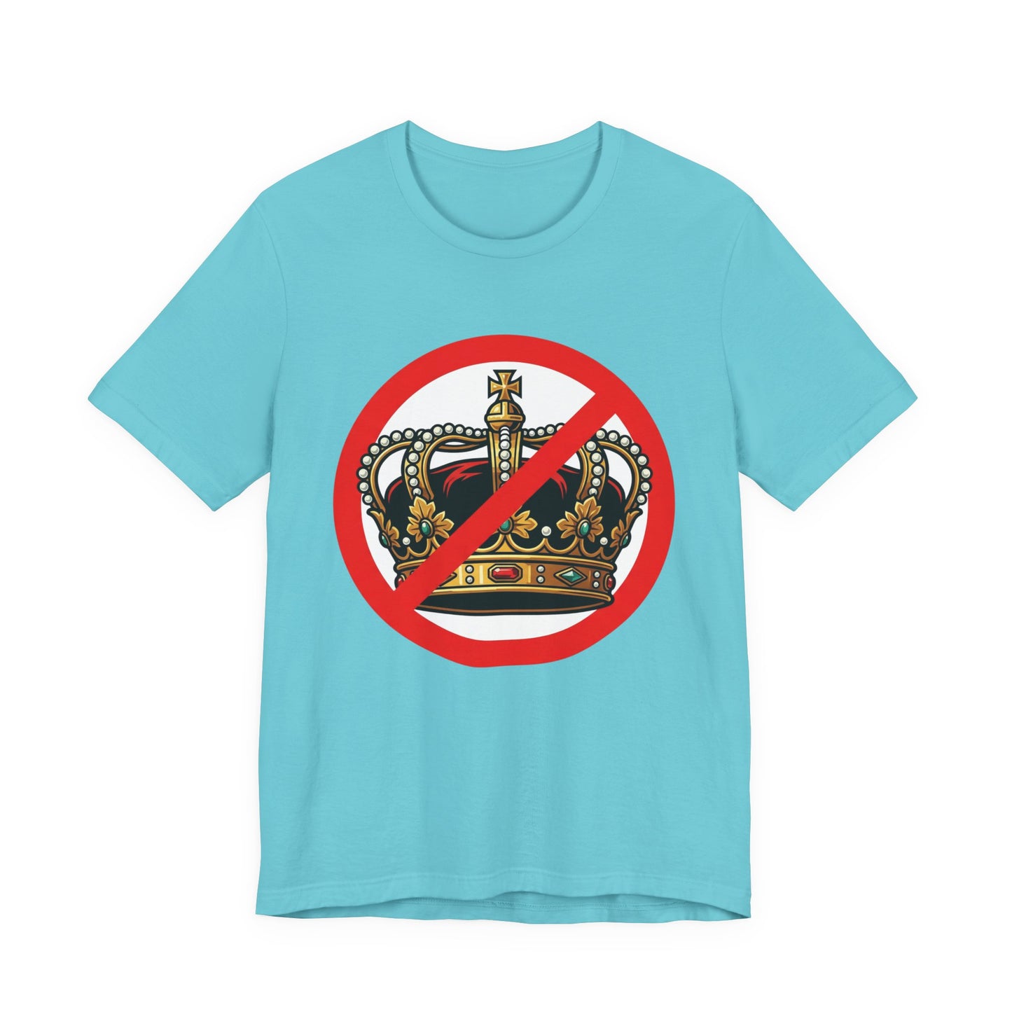 No Kings T-Shirt — Anti-Monarchy Crown Symbol Graphic Tee