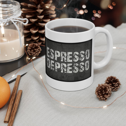 VOID - Espresso Depresso Coffee Mug — Funny Gag Gift for Coffee Lovers