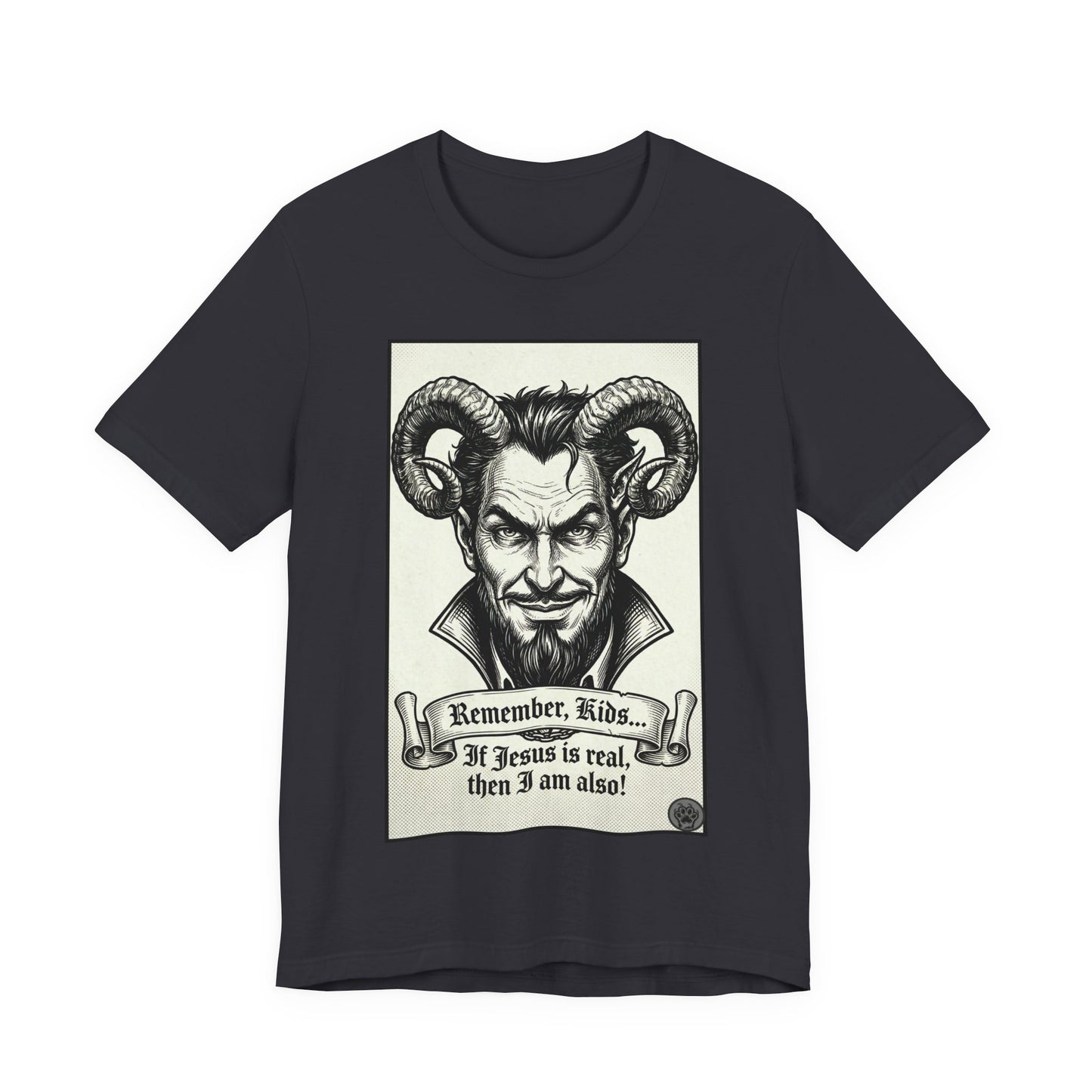 BLZB - Devil Illustration Tee – “Remember Kids... ” Graphic T‑Shirt