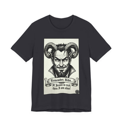 BLZB - Devil Illustration Tee – “Remember Kids... ” Graphic T‑Shirt
