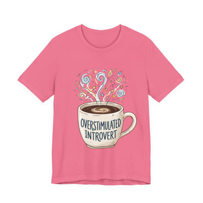 VOID - Overstimulated Introvert Coffee Tee — Cute Coffee Mug Graphic T-Shirt