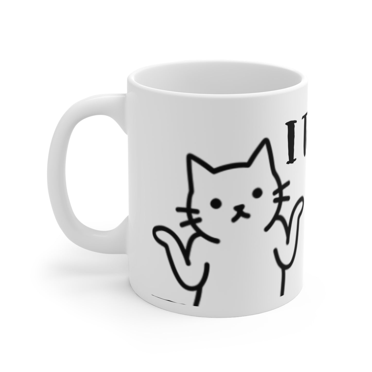 VOID - I Tried Cat Mug — Funny Shrugging Cat Coffee Cup, Cute Cat Lover Gift