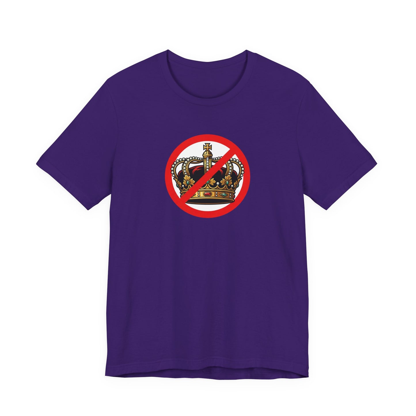 No Kings - Smaller Graphic - Protest Rally T-Shirt — No Crown Prohibition Graphic Tee
