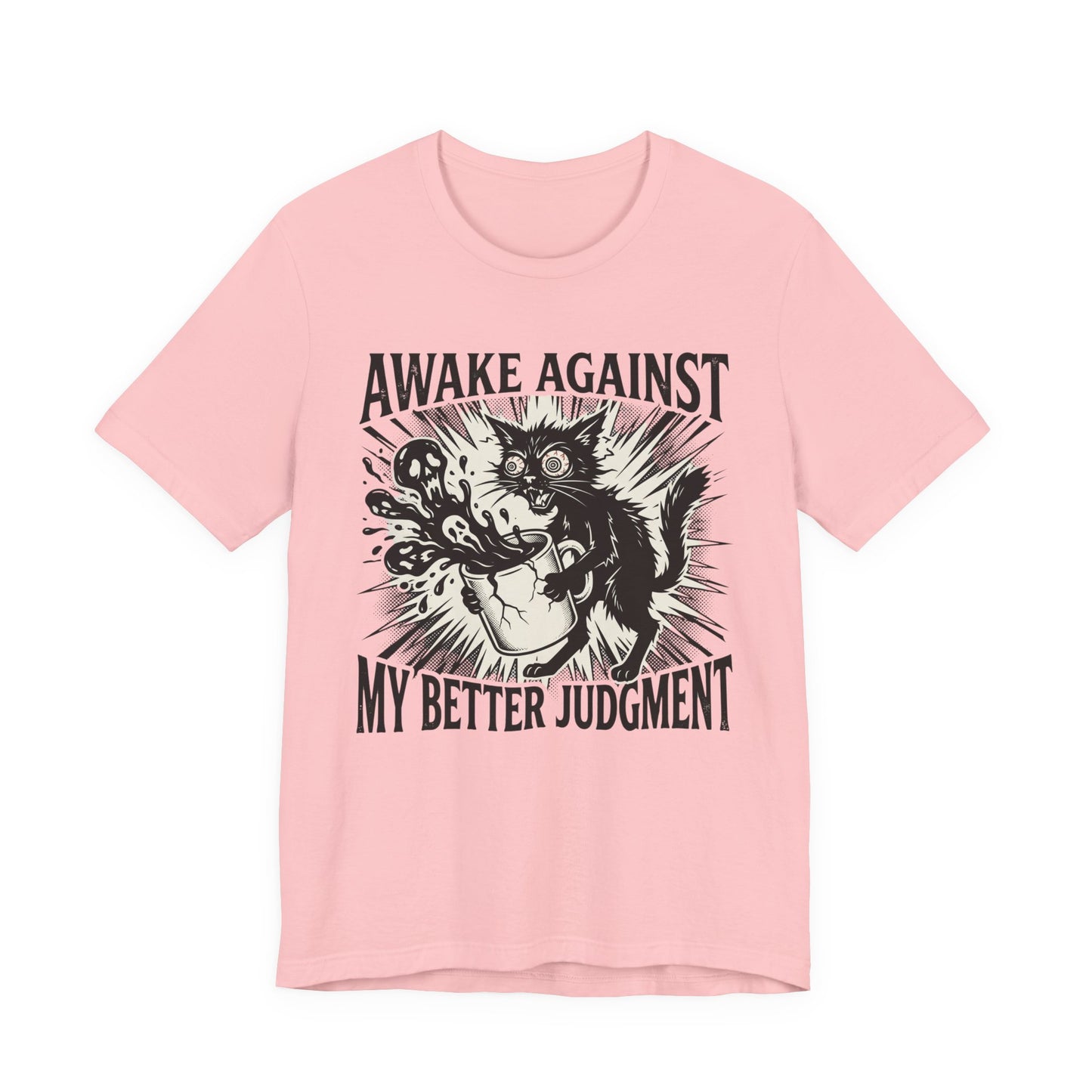 VOID - 'Awake Against My Better Judgment' Coffee Cat Graphic Tee