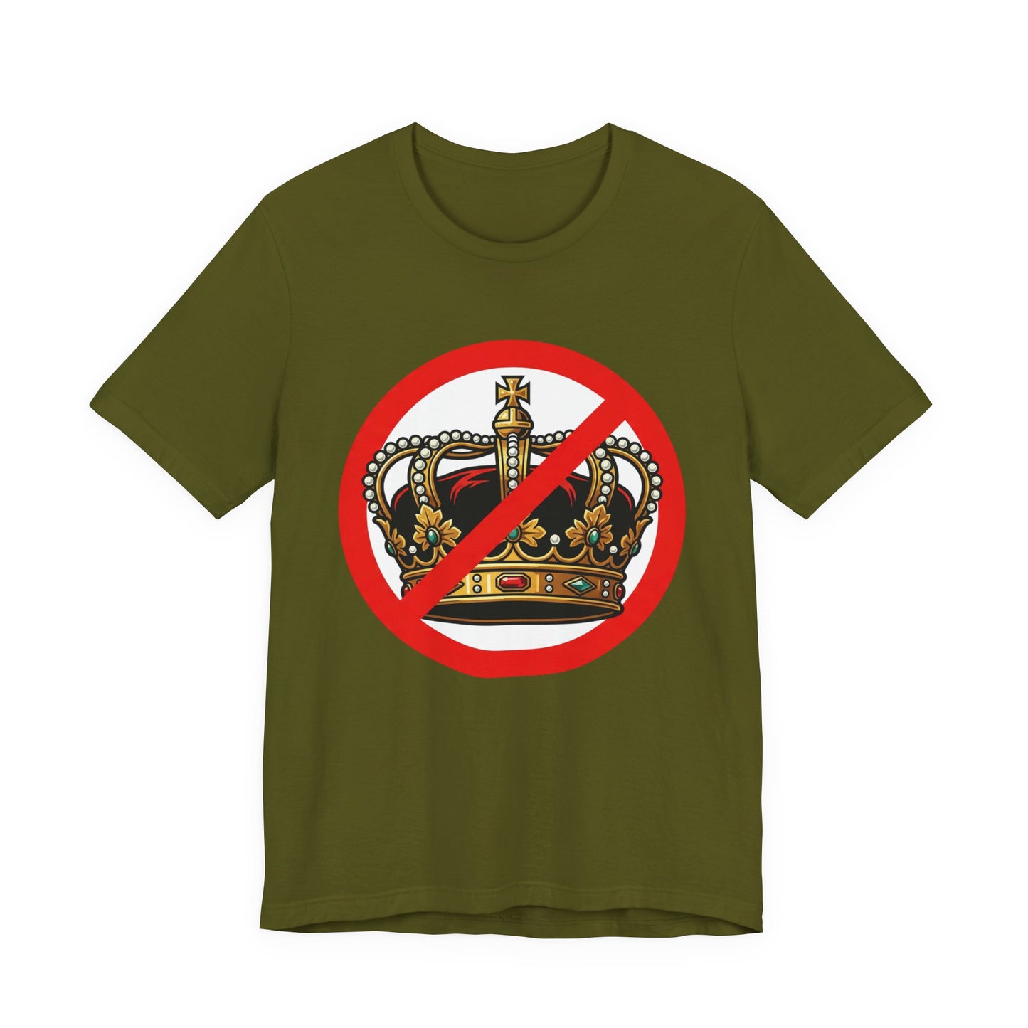 No Kings T-Shirt — Anti-Monarchy Crown Symbol Graphic Tee