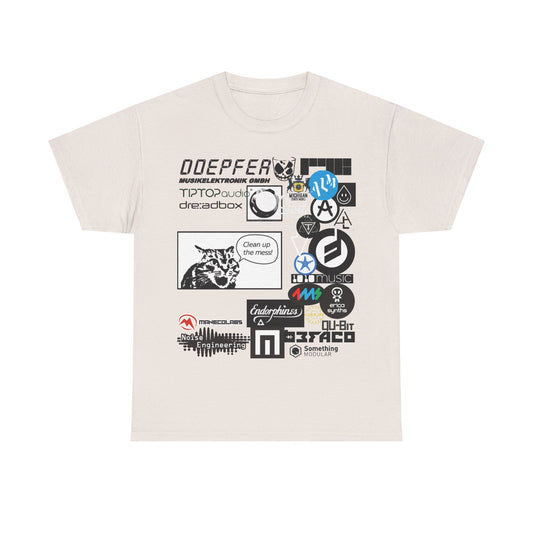 Modular Mashup - Clean Up This Mess! - Graphic Sticker Collage Tee