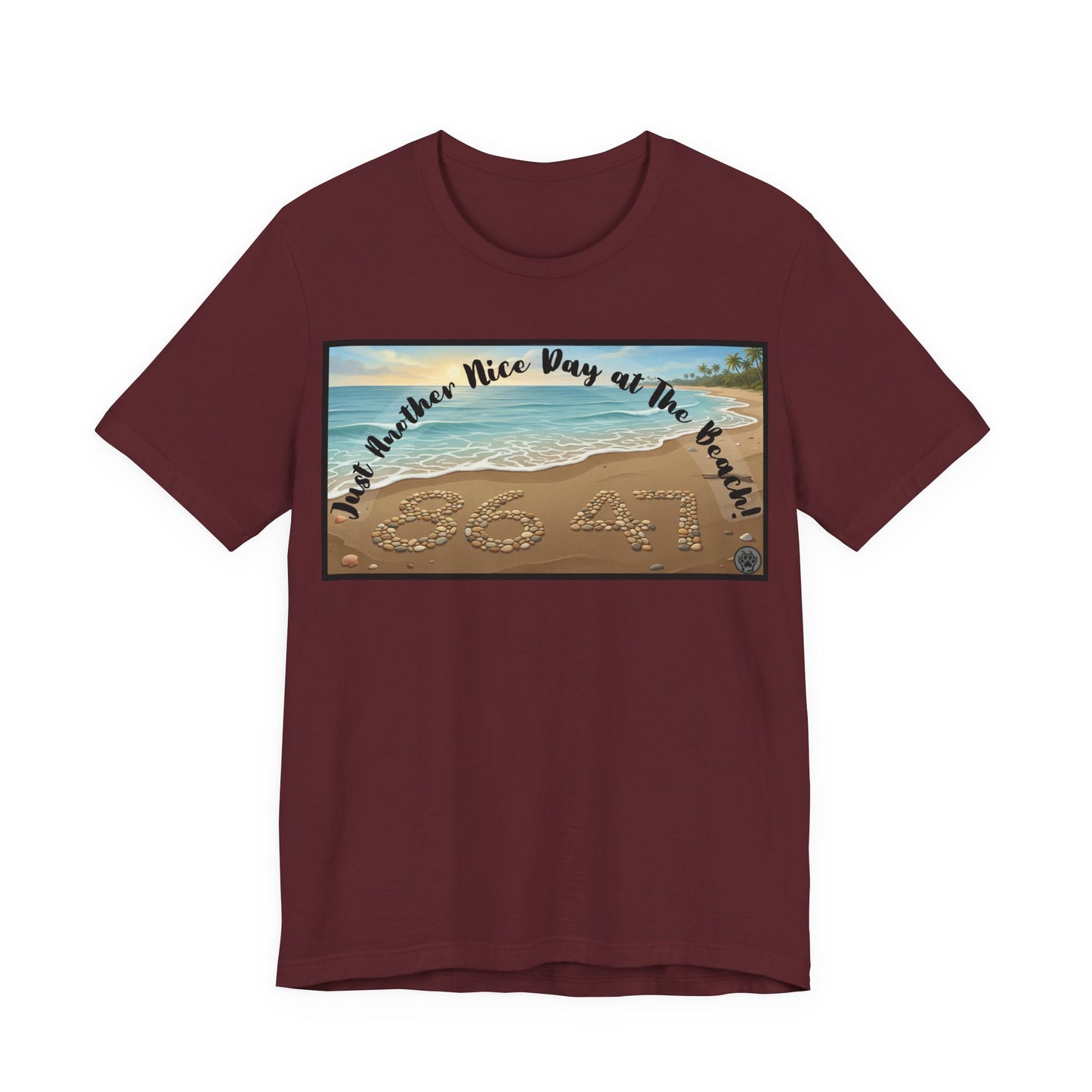 Beach Tee - Horizontal V1 – "Another Nice Day at the Beach" Sand Design