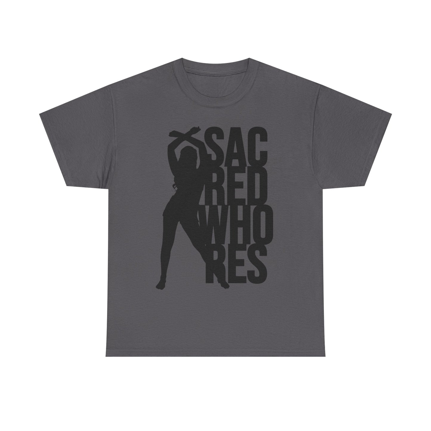 Sacred Whores Graphic Tee — Bold Silhouette Statement Shirt