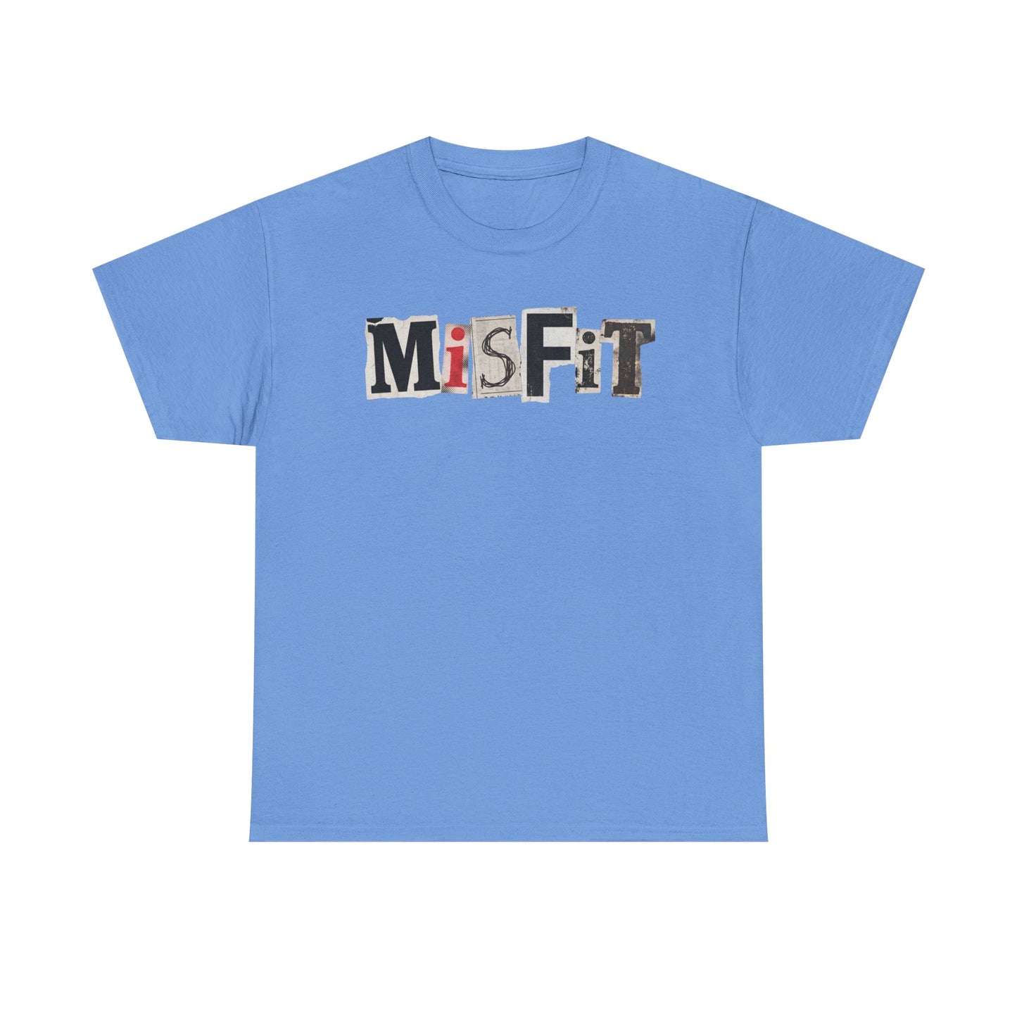 PBFMF - Misfit Graphic Tee — Vintage Ransom-Note Lettering Mental Health T-Shirt