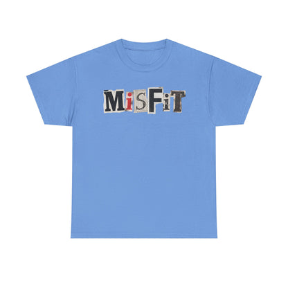 PBFMF - Misfit Graphic Tee — Vintage Ransom-Note Lettering Mental Health T-Shirt