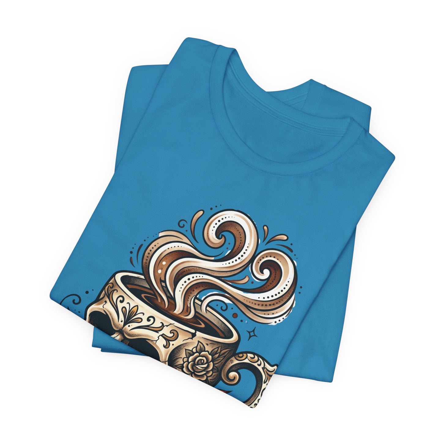 VOID - Skull Coffee Tee — "I Like My Nihilism With Sugar and Cream" Graphic T-Shirt