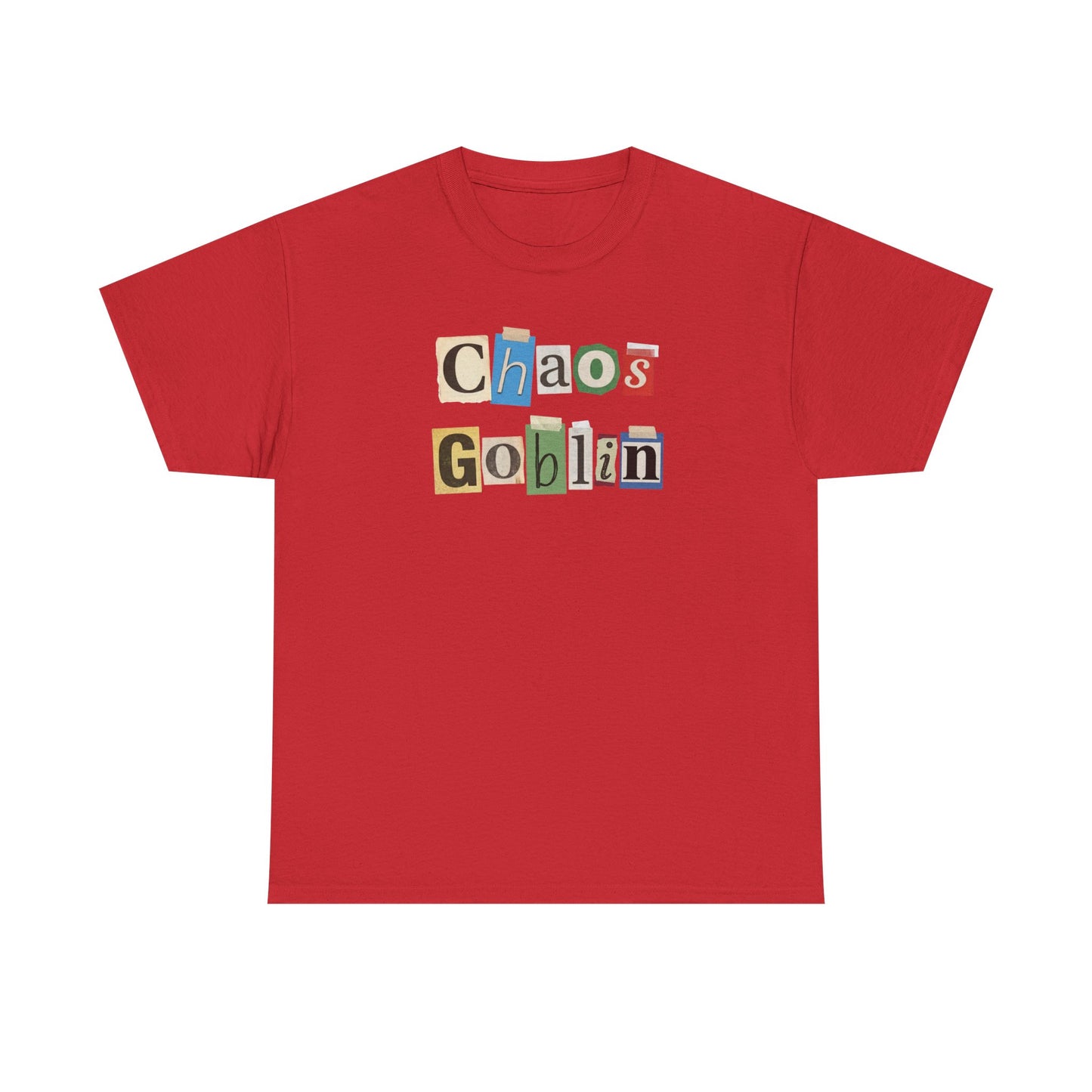 Chaos Goblin T-Shirt – Ransom Note Graphic Tee