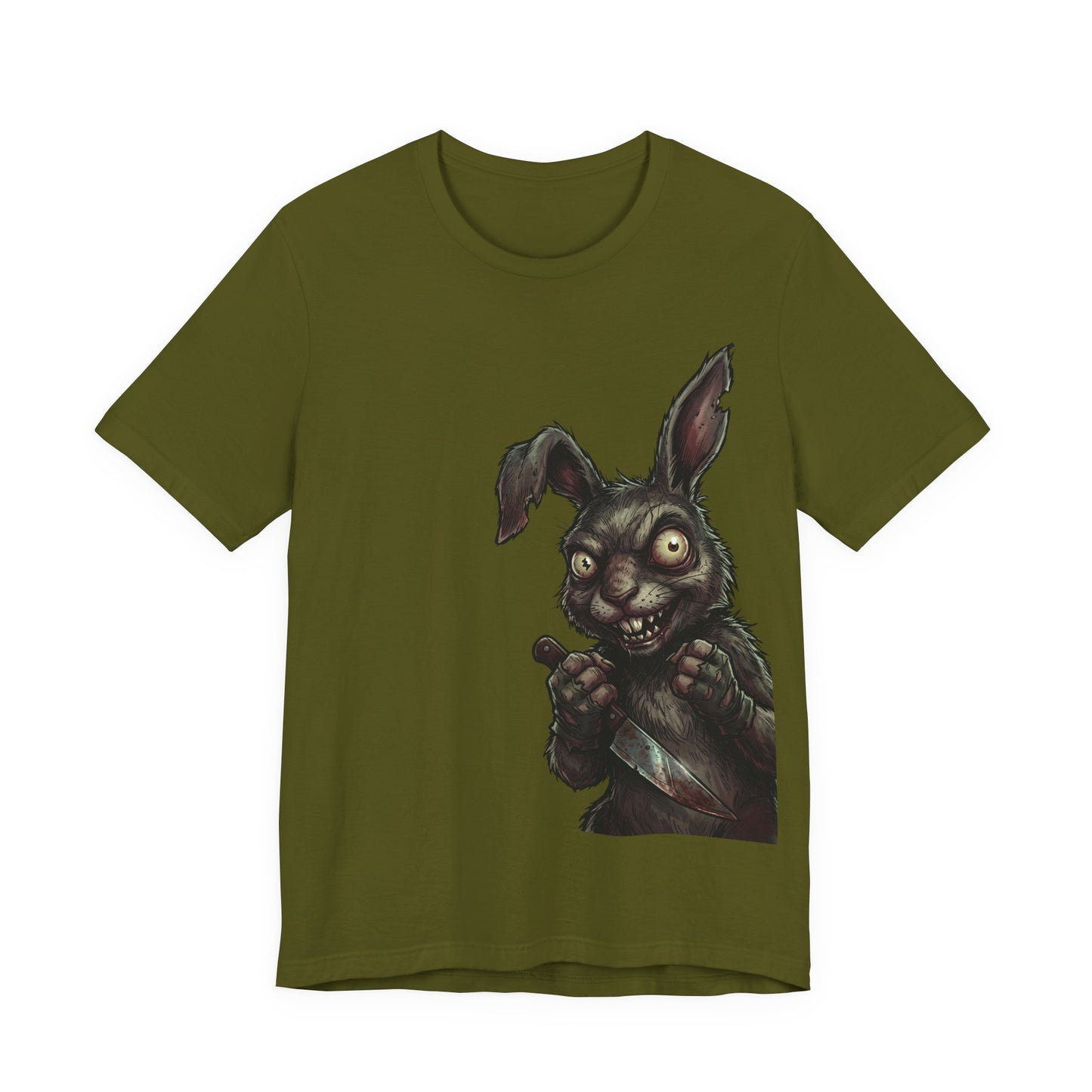 Creepy Killer Bunny T-Shirt — Horror Rabbit Graphic Tee