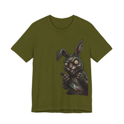 Creepy Killer Bunny T-Shirt — Horror Rabbit Graphic Tee
