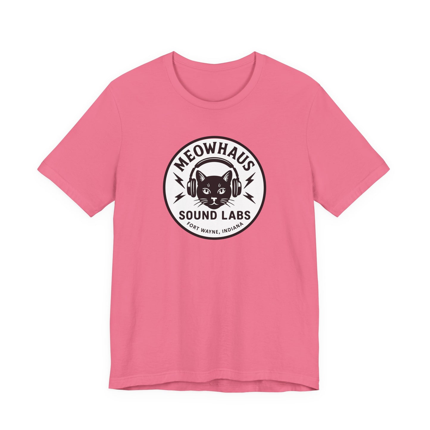 Meowhaus Sound Labs Cat Logo Tee - Fort Wayne Indiana Audio Music Studio School