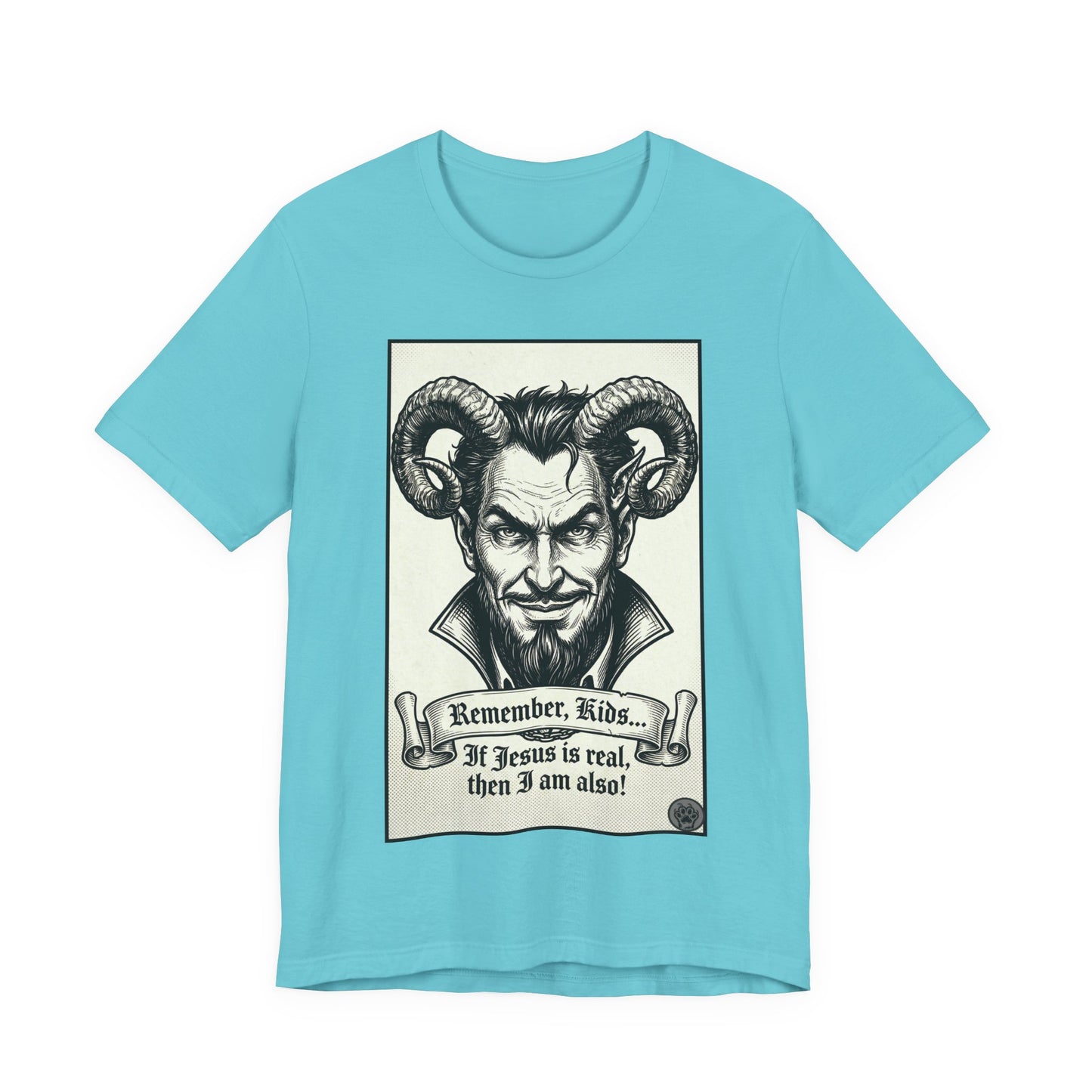 BLZB - Devil Illustration Tee – “Remember Kids... ” Graphic T‑Shirt