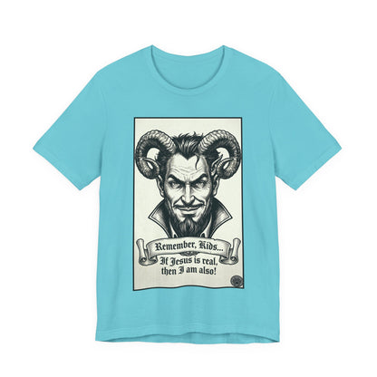 BLZB - Devil Illustration Tee – “Remember Kids... ” Graphic T‑Shirt