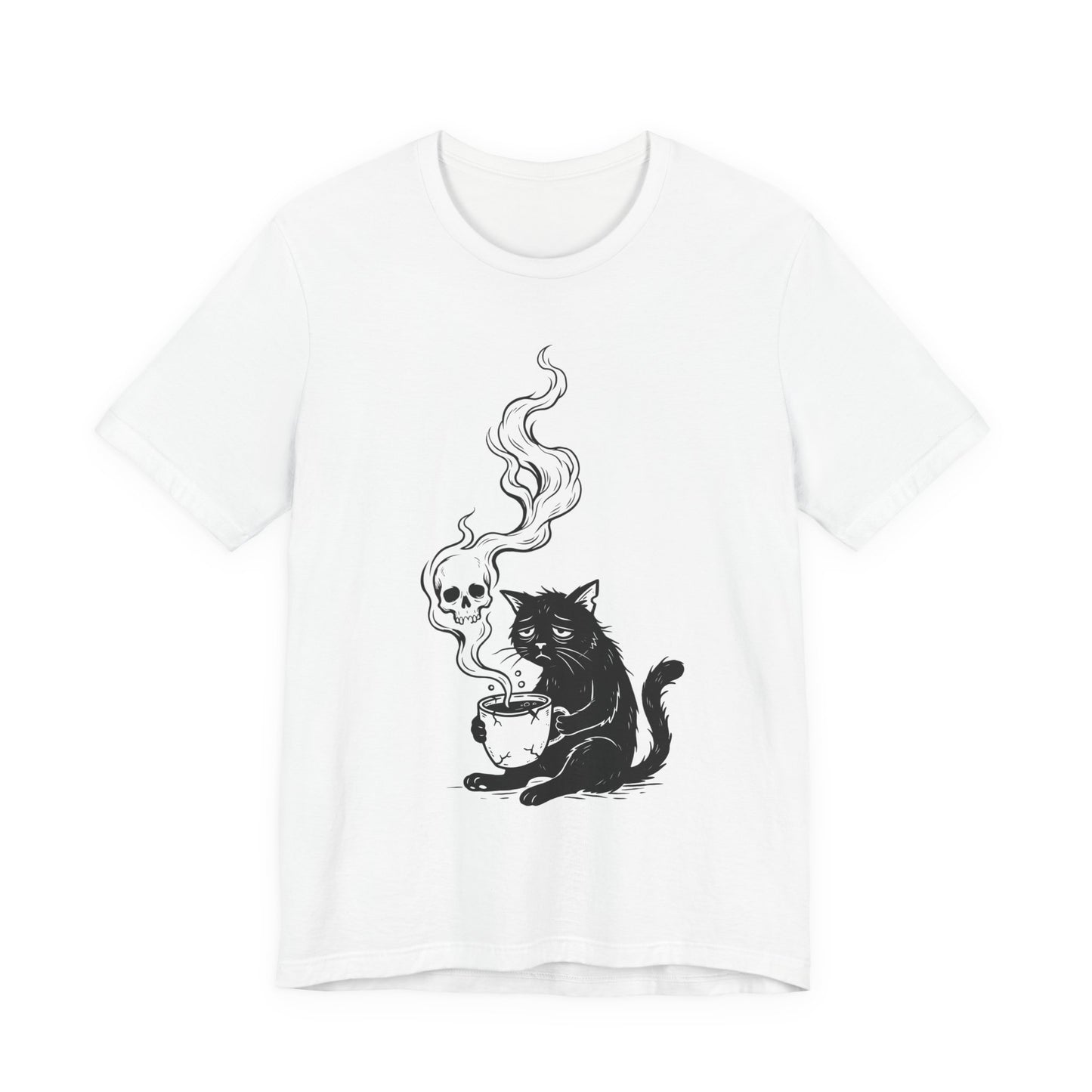 VOID - Depressed Black Cat with Coffee T-Shirt