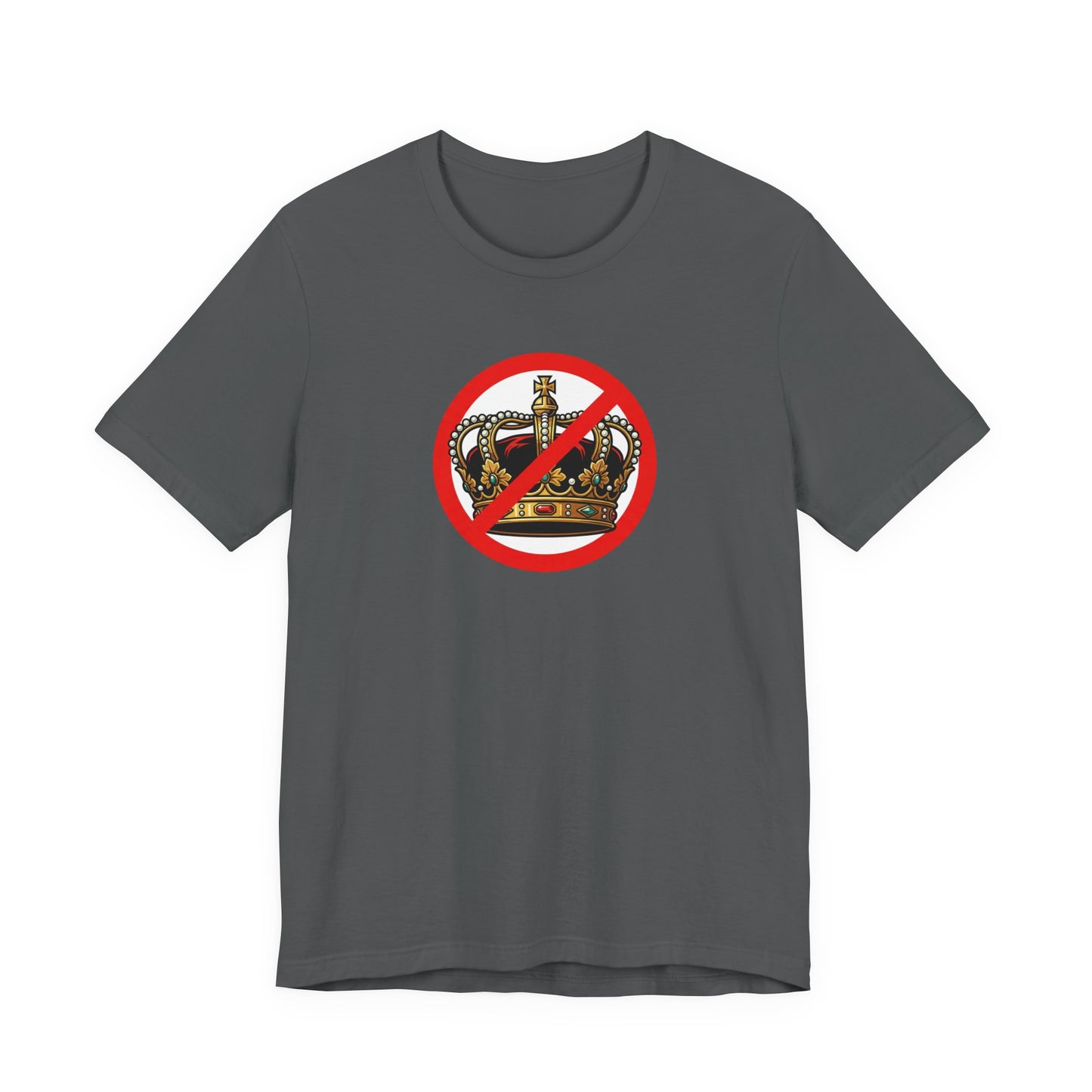 No Kings - Smaller Graphic - Protest Rally T-Shirt — No Crown Prohibition Graphic Tee