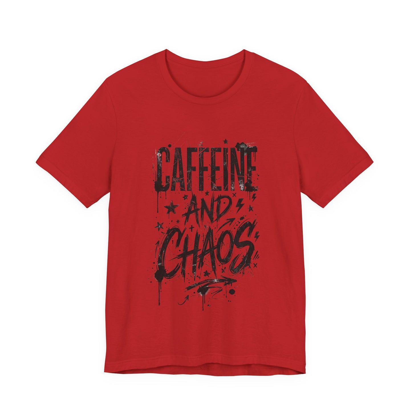 VOID - Caffeine and Chaos Version 2 T-Shirt — Funny Coffee Lover Graphic Tee