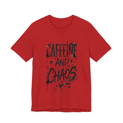 VOID - Caffeine and Chaos Version 2 T-Shirt — Funny Coffee Lover Graphic Tee