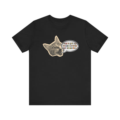 Cat Meme T‑Shirt — Vintage Cat Head Saying "We Might Be Misfits And F@#kups, But We Got This!""