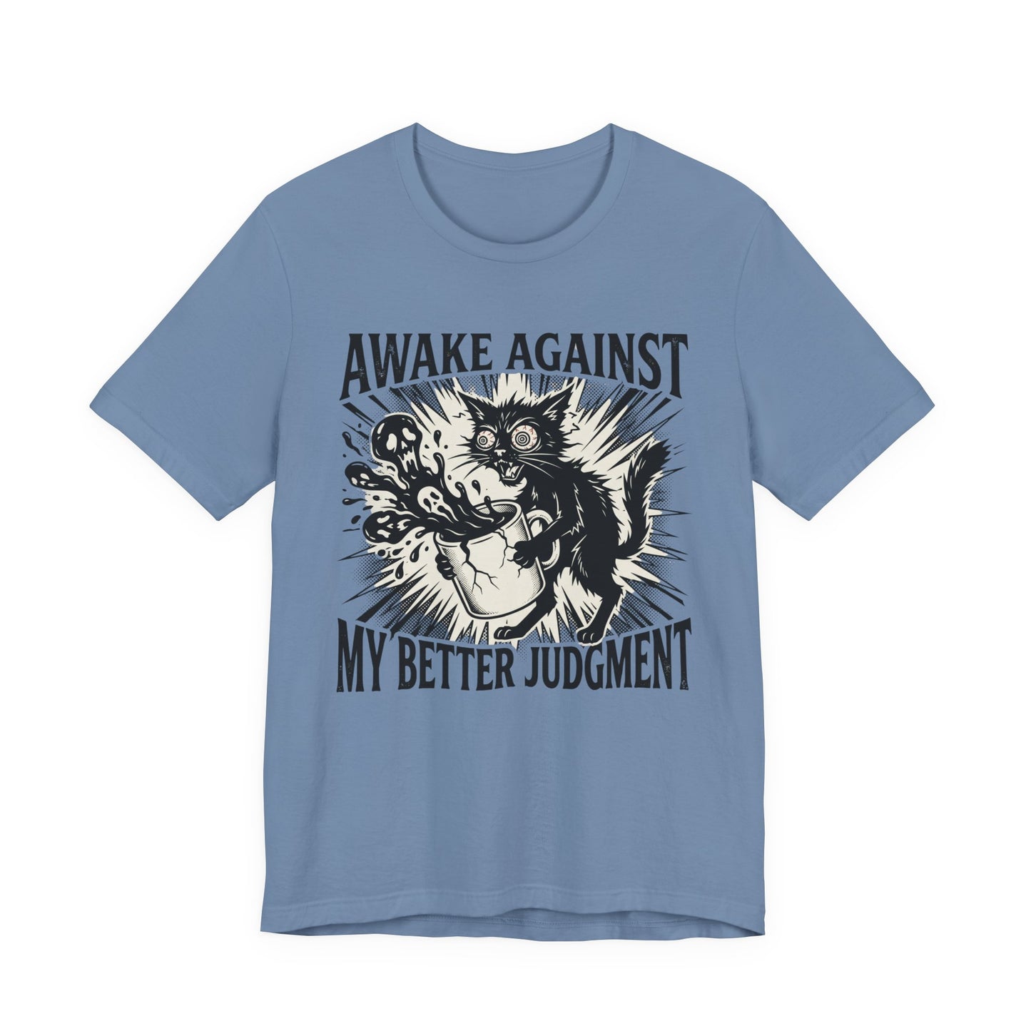 VOID - 'Awake Against My Better Judgment' Coffee Cat Graphic Tee