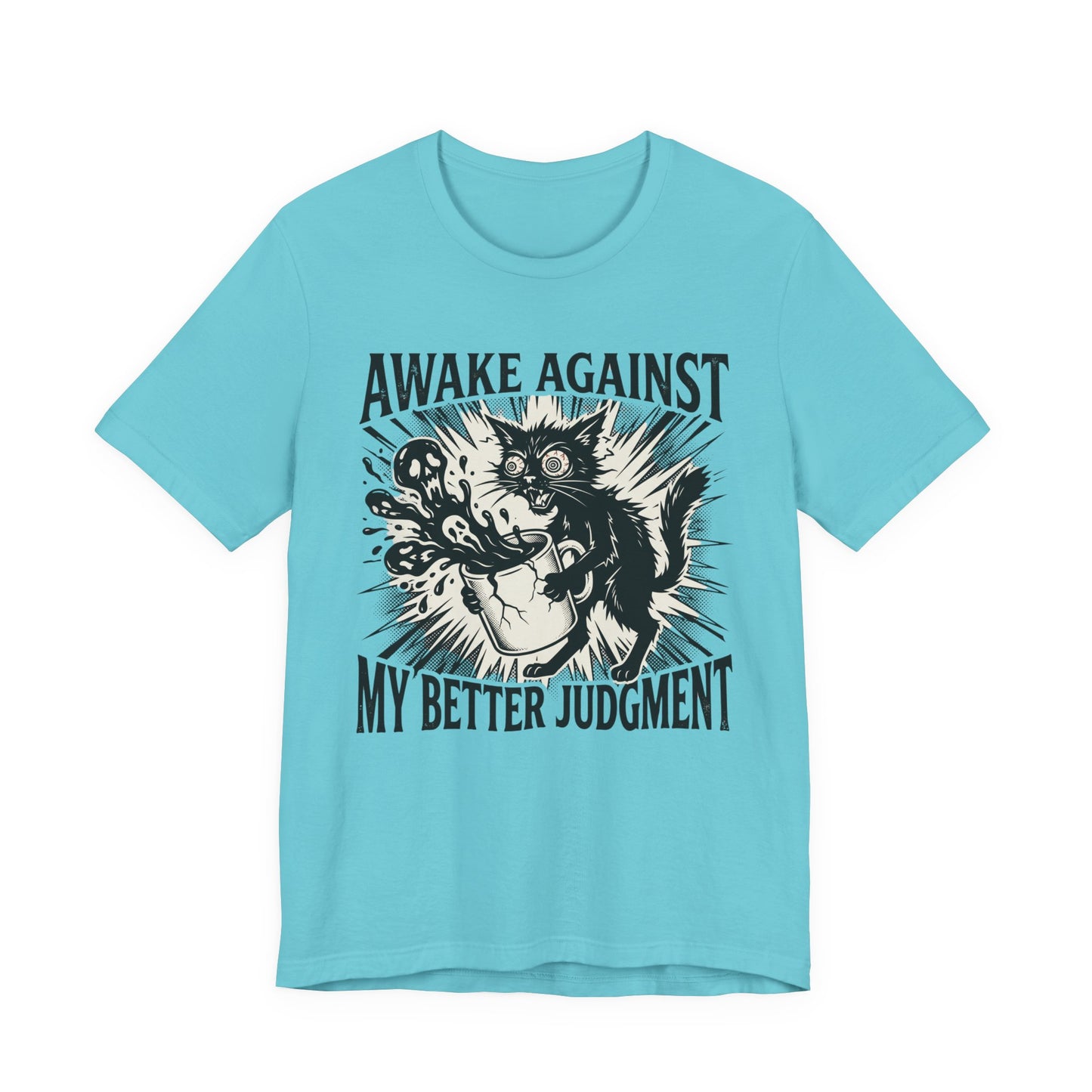 VOID - 'Awake Against My Better Judgment' Coffee Cat Graphic Tee