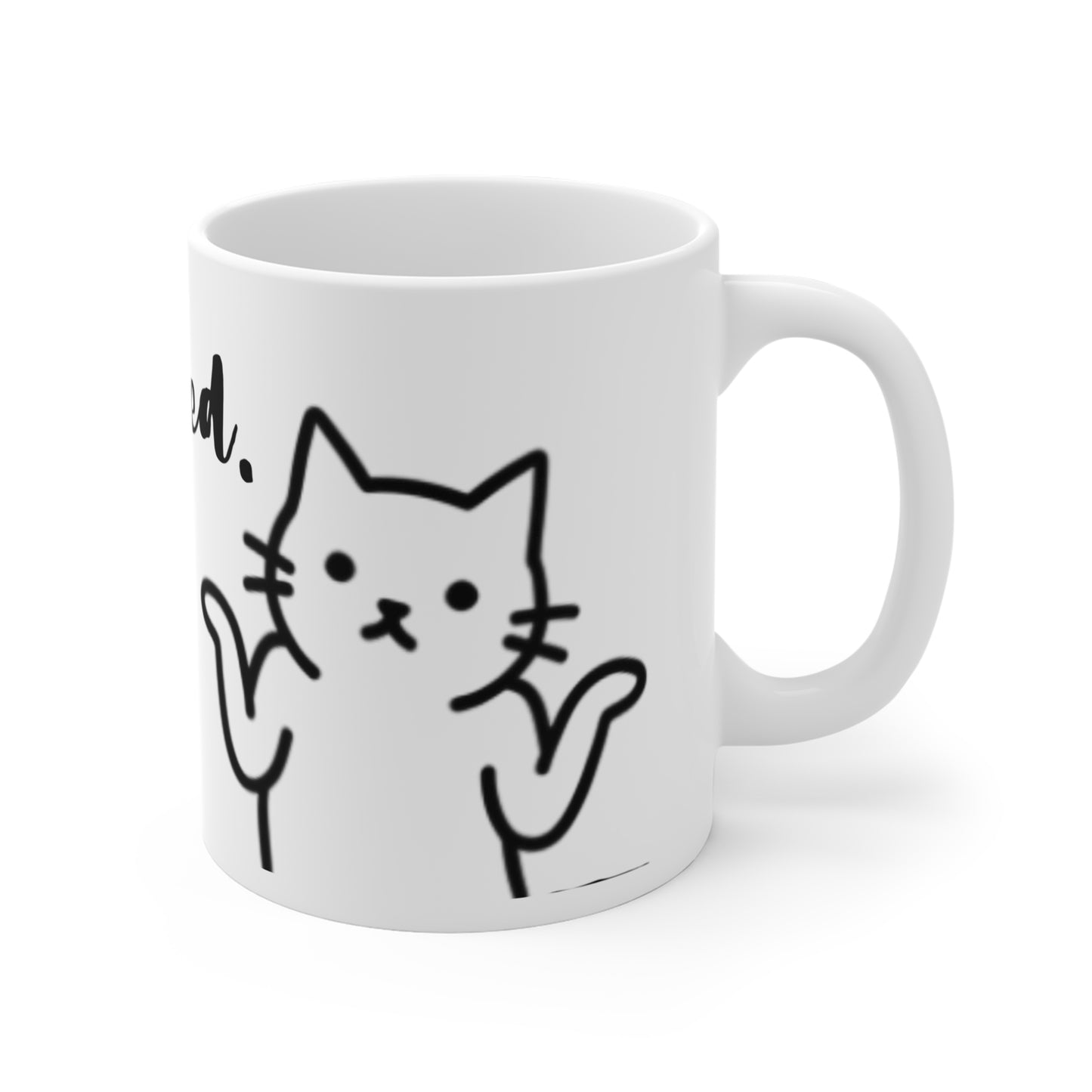 VOID - I Tried Cat Mug — Funny Shrugging Cat Coffee Cup, Cute Cat Lover Gift