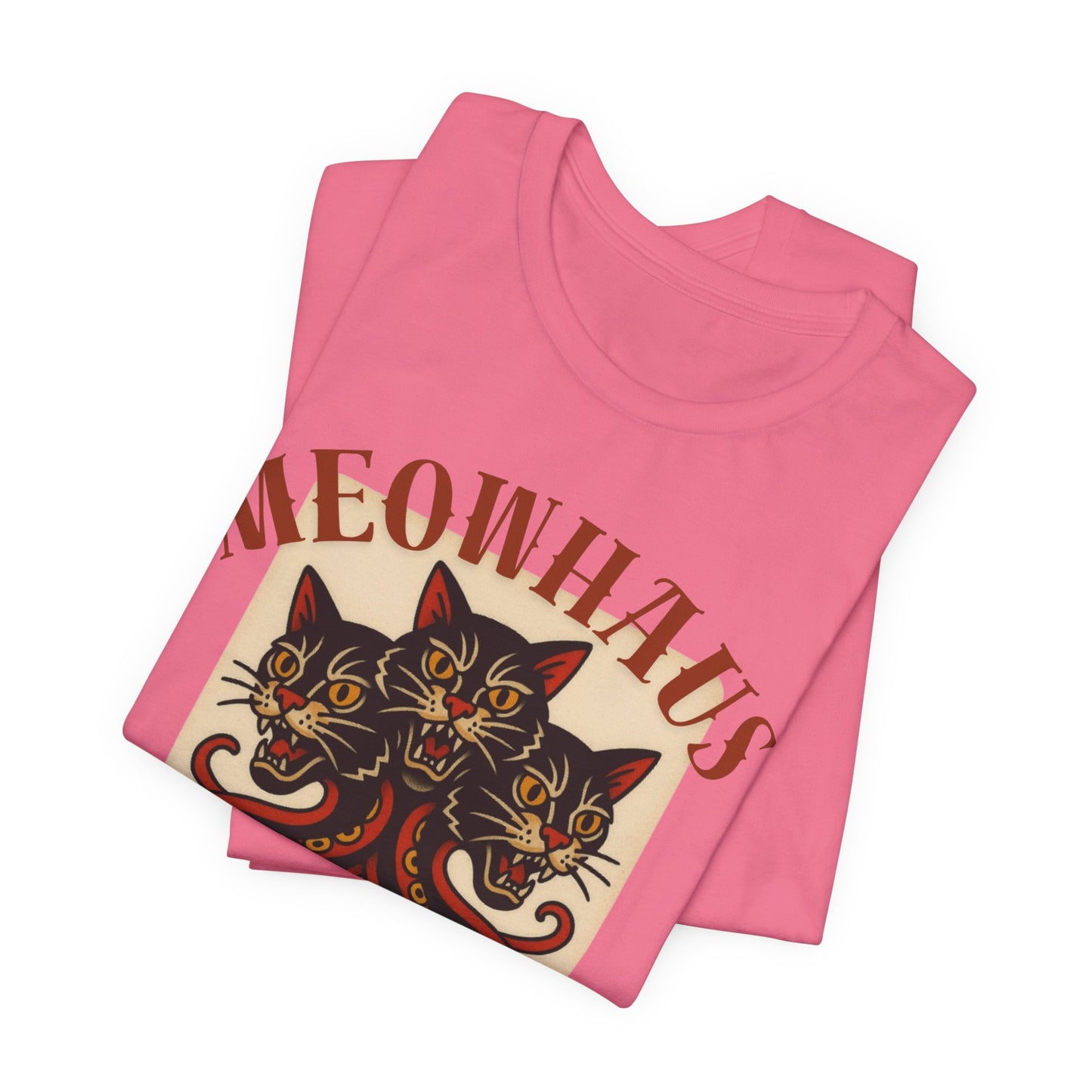 The Magic Three - Vintage Tattoo Meowhaus Cat-Octopus Graphic Tee