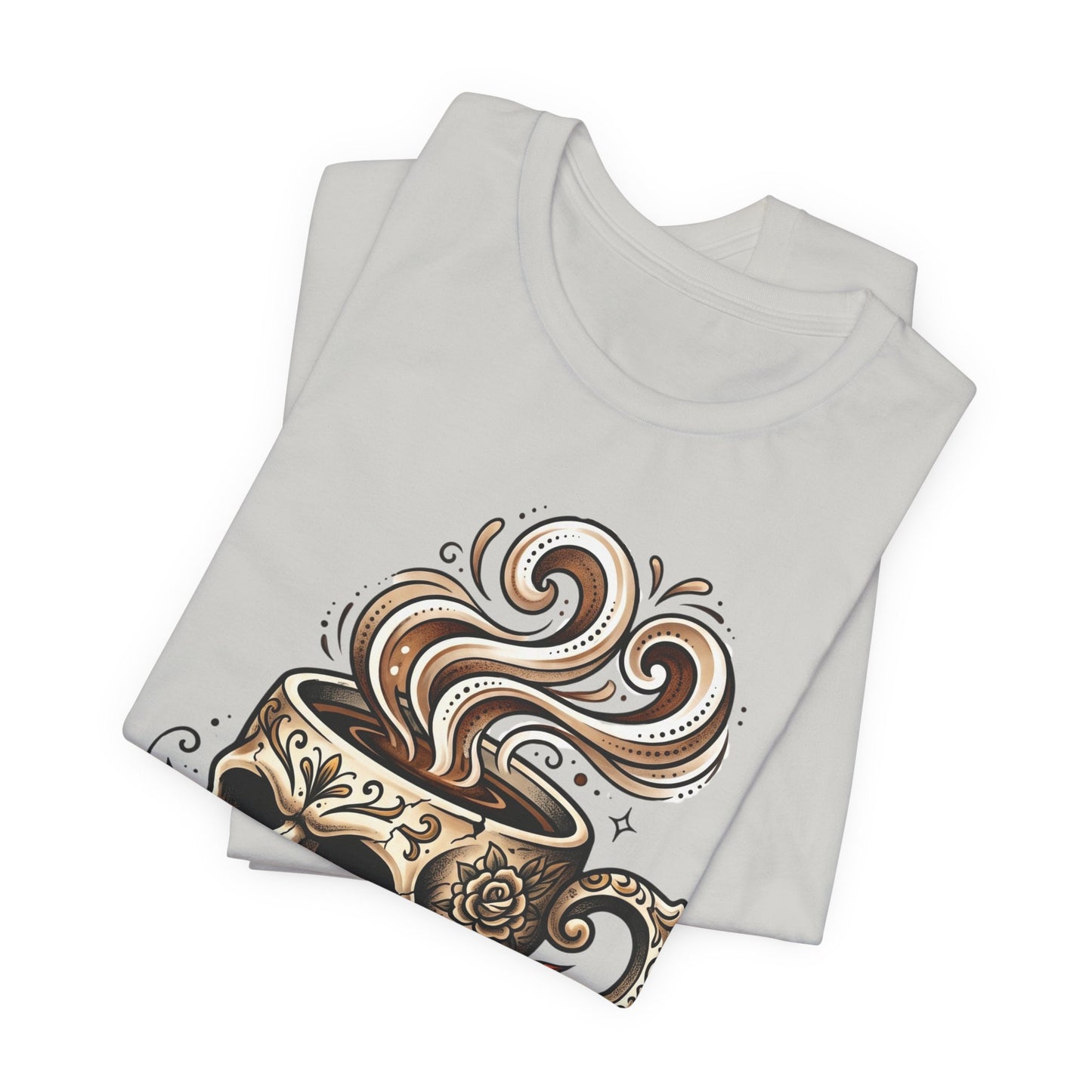 VOID - Skull Coffee Tee — "I Like My Nihilism With Sugar and Cream" Graphic T-Shirt