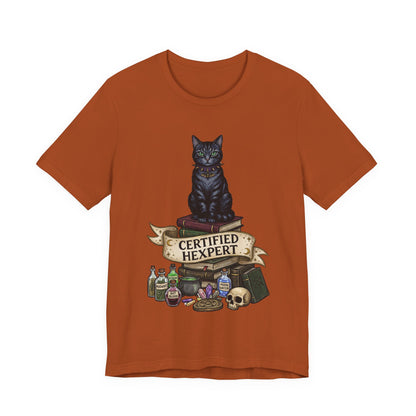 DarkArts - Hexpert (Color) T-Shirt — Black Cat Witchcraft Graphic Tee