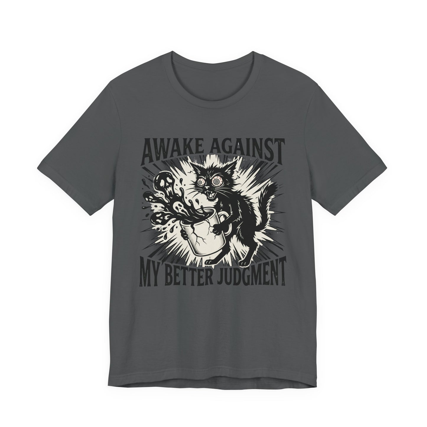 VOID - 'Awake Against My Better Judgment' Coffee Cat Graphic Tee